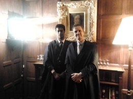 With Rodolphe Sepulchre at Sidney Sussex College, Cambridge University, UK, 2015.