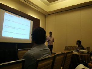 Presenting the work on Scaled SGD at IEEE CDC, 2016